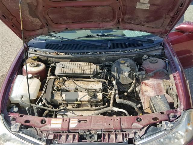 3FAFP6633WM144941 - 1998 FORD CONTOUR LX MAROON photo 7