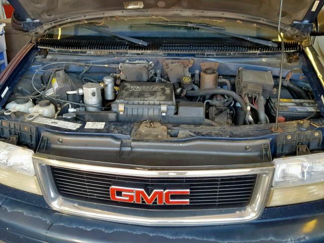 1GDDM19WXYB521743 - 2000 GMC SAFARI XT BLUE photo 7