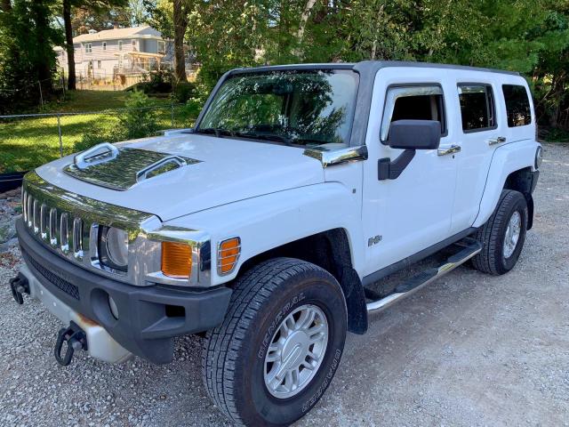 5GTEN13E898111181 - 2009 HUMMER H3 WHITE photo 2