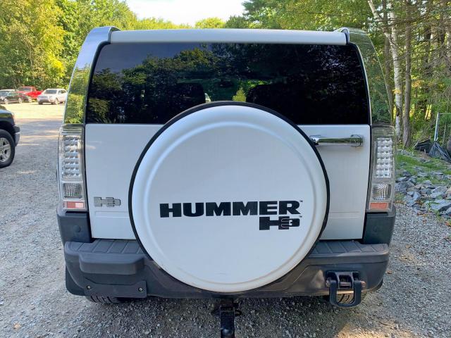 5GTEN13E898111181 - 2009 HUMMER H3 WHITE photo 6