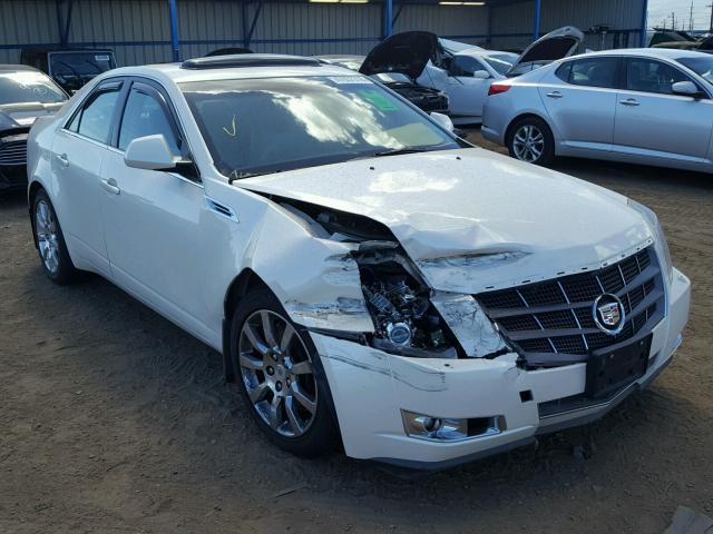 1G6DT57V180155839 - 2008 CADILLAC CTS HI FEA WHITE photo 1