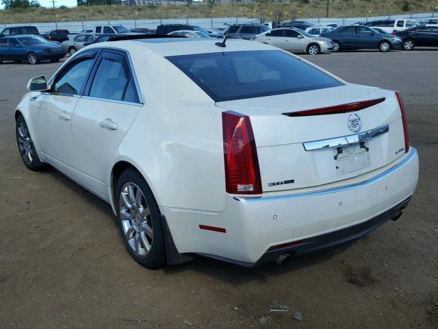 1G6DT57V180155839 - 2008 CADILLAC CTS HI FEA WHITE photo 3