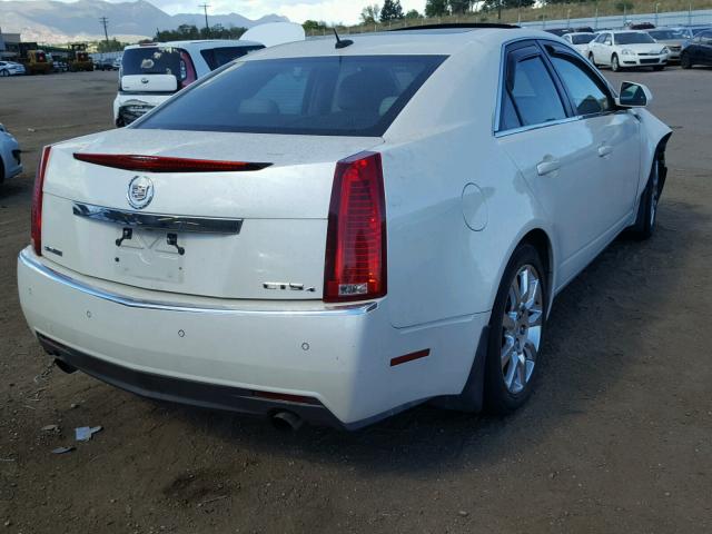 1G6DT57V180155839 - 2008 CADILLAC CTS HI FEA WHITE photo 4