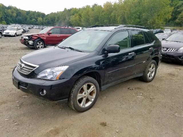 JTJHW31U782066496 - 2008 LEXUS RX 400H BLACK photo 2