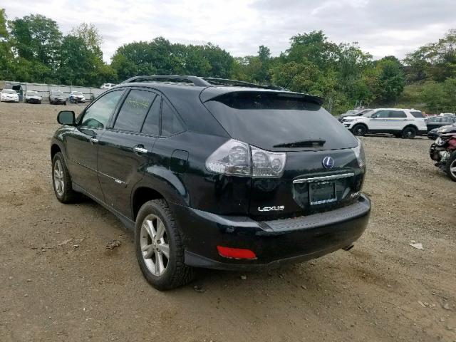 JTJHW31U782066496 - 2008 LEXUS RX 400H BLACK photo 3