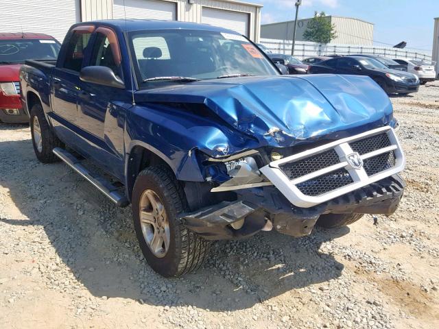 1D7HW38KX9S816603 - 2009 DODGE DAKOTA SXT BLUE photo 1