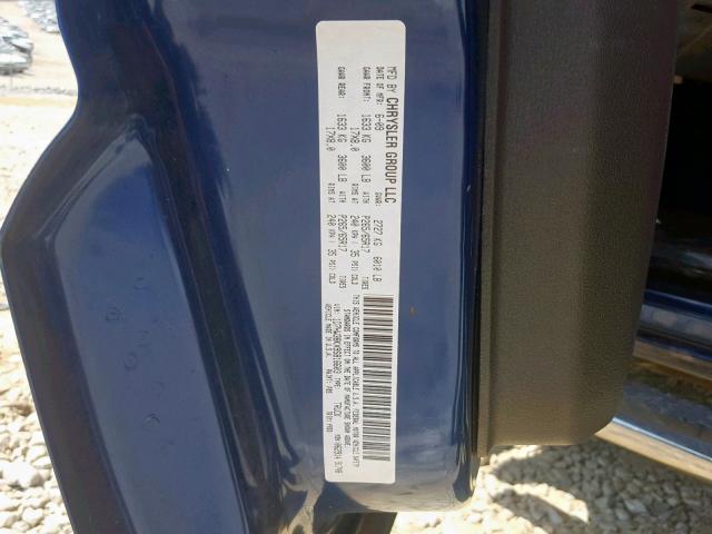 1D7HW38KX9S816603 - 2009 DODGE DAKOTA SXT BLUE photo 10