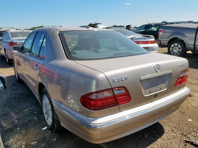 WDBJF82JX2X066250 - 2002 MERCEDES-BENZ E 320 4MAT TAN photo 3