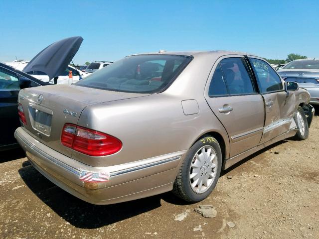 WDBJF82JX2X066250 - 2002 MERCEDES-BENZ E 320 4MAT TAN photo 4