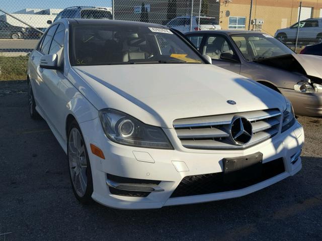 WDDGF8JB7DA826684 - 2013 MERCEDES-BENZ C 350 4MAT WHITE photo 1