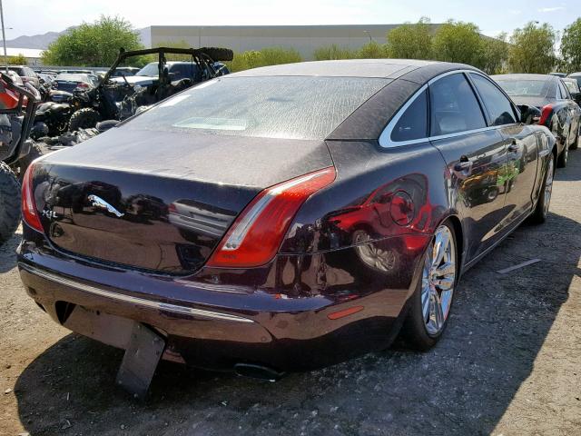 SAJWA2GB9BLV06536 - 2011 JAGUAR XJL BURGUNDY photo 4