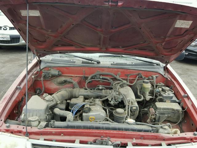 4TANL42N9WZ079018 - 1998 TOYOTA TACOMA RED photo 7