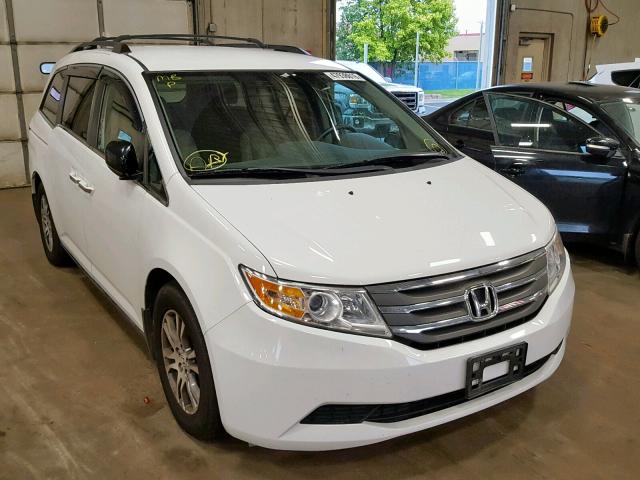 5FNRL5H48BB073799 - 2011 HONDA ODYSSEY EX WHITE photo 1