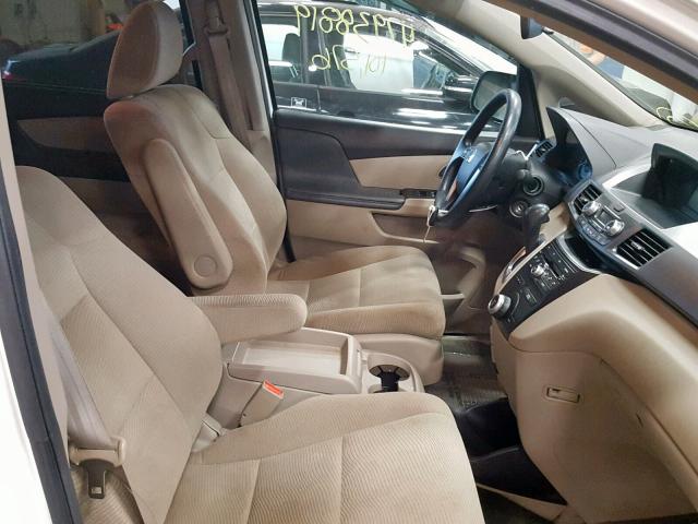 5FNRL5H48BB073799 - 2011 HONDA ODYSSEY EX WHITE photo 5