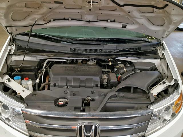 5FNRL5H48BB073799 - 2011 HONDA ODYSSEY EX WHITE photo 7