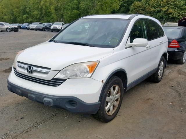 JHLRE48728C033547 - 2008 HONDA CR-V EXL WHITE photo 2