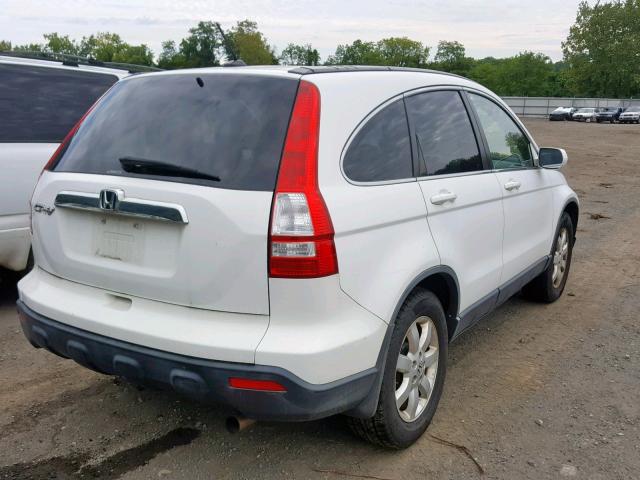 JHLRE48728C033547 - 2008 HONDA CR-V EXL WHITE photo 4