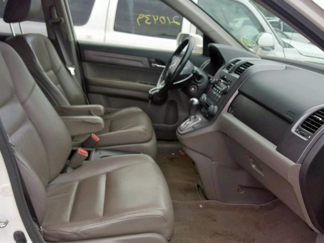 JHLRE48728C033547 - 2008 HONDA CR-V EXL WHITE photo 5