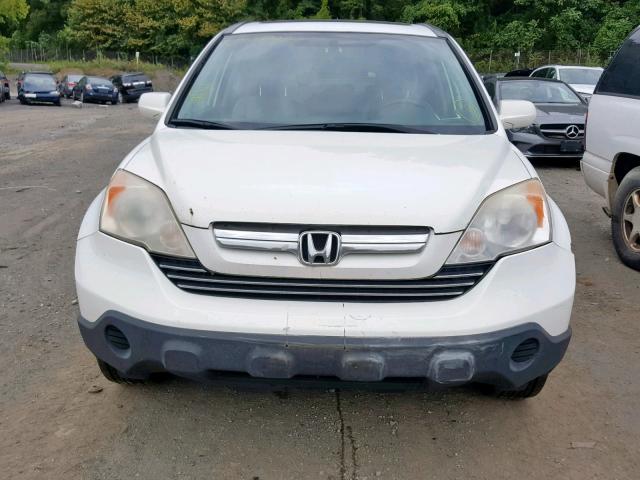 JHLRE48728C033547 - 2008 HONDA CR-V EXL WHITE photo 9