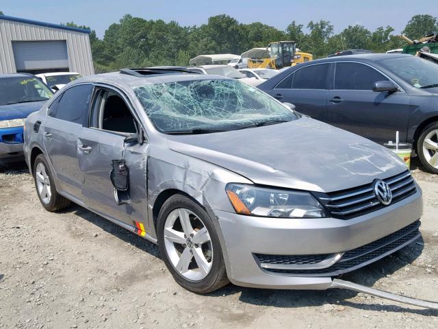 1VWBH7A38CC013453 - 2012 VOLKSWAGEN PASSAT SE SILVER photo 1