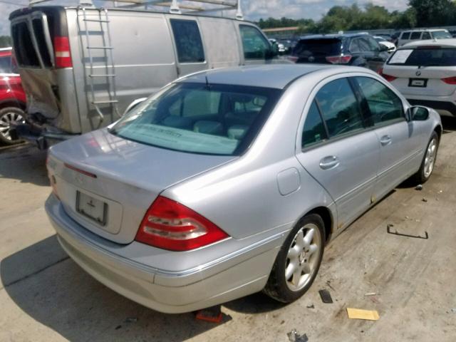 WDBRF64J52F237061 - 2002 MERCEDES-BENZ C 320 SILVER photo 4