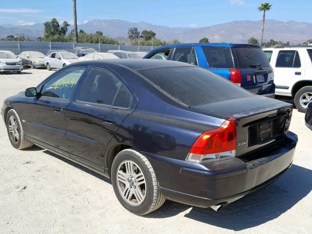 YV1RS592752427734 - 2005 VOLVO S60 2.5T BLUE photo 3