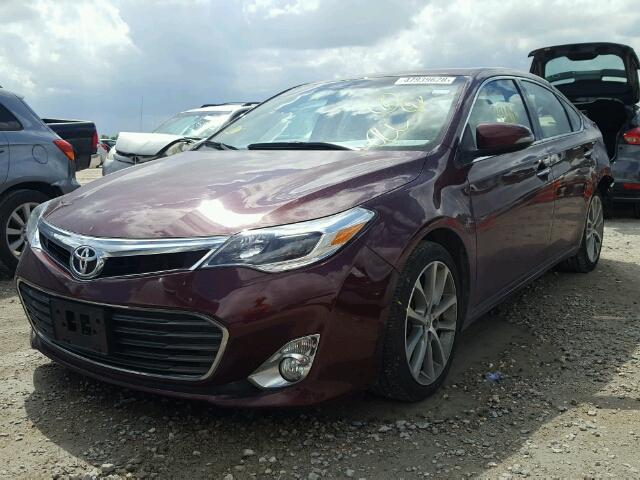 4T1BK1EB5EU101839 - 2014 TOYOTA AVALON BAS MAROON photo 2
