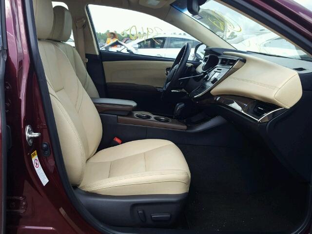 4T1BK1EB5EU101839 - 2014 TOYOTA AVALON BAS MAROON photo 5