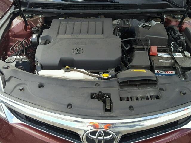 4T1BK1EB5EU101839 - 2014 TOYOTA AVALON BAS MAROON photo 7
