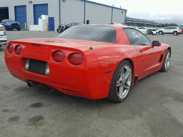 1G1YY12S025119844 - 2002 CHEVROLET CORVETTE Z RED photo 4