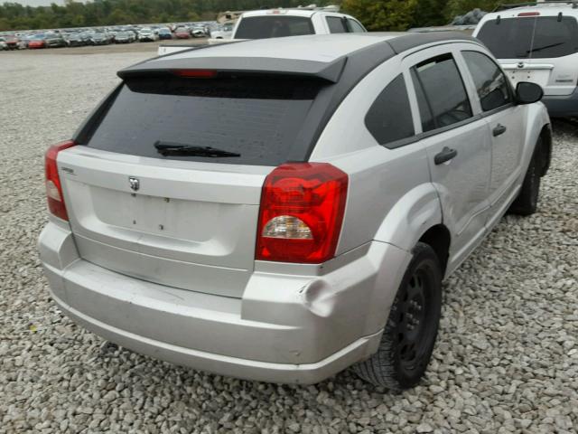 1B3HB48BX7D188007 - 2007 DODGE CALIBER SX SILVER photo 4