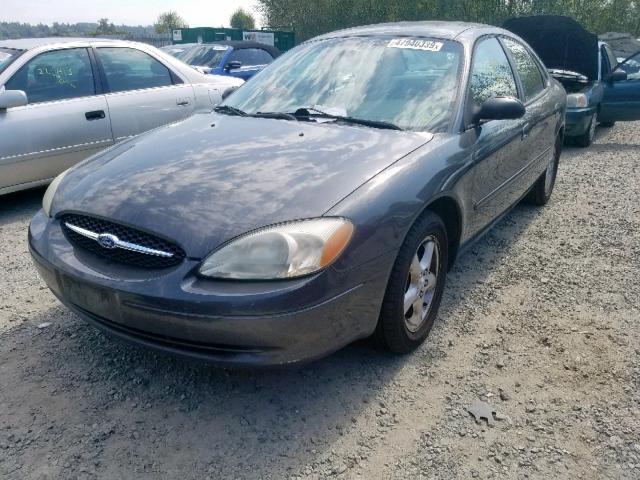 1FAFP52U12G183444 - 2002 FORD TAURUS LX GRAY photo 2