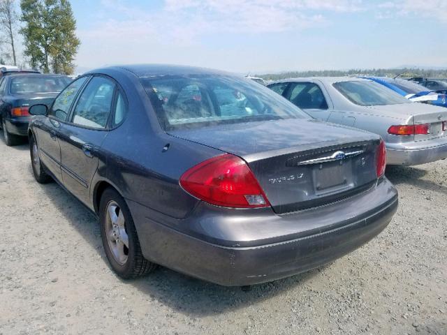 1FAFP52U12G183444 - 2002 FORD TAURUS LX GRAY photo 3