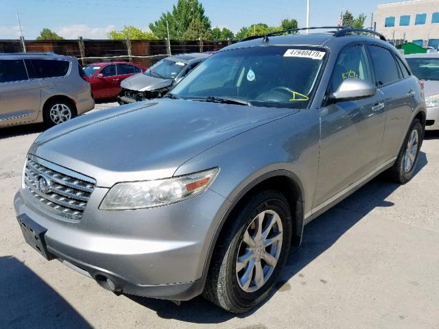 JNRAS08W98X201857 - 2008 INFINITI FX35 GRAY photo 2