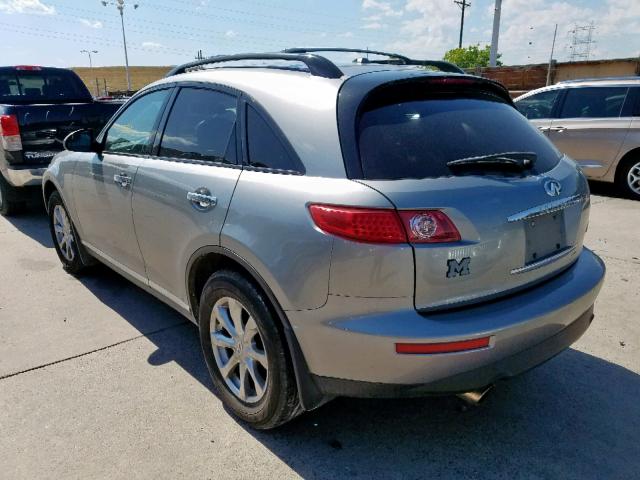 JNRAS08W98X201857 - 2008 INFINITI FX35 GRAY photo 3