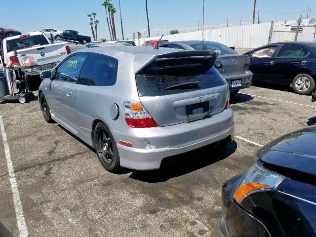 SHHEP33584U505770 - 2004 HONDA CIVIC SI SILVER photo 3