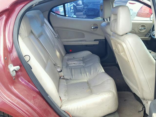 2G2WR524641137259 - 2004 PONTIAC GRAND PRIX წითელი ფოტო 6