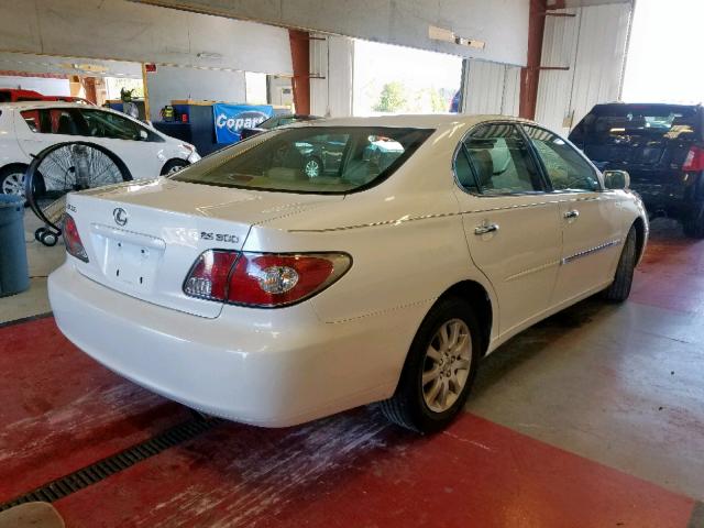 JTHBF30GX30149430 - 2003 LEXUS ES 300 WHITE photo 4