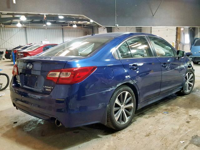 4S3BNEL60F3025477 - 2015 SUBARU LEGACY 3.6 BLUE photo 4