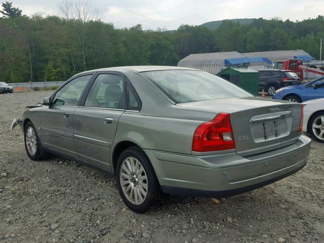 YV1TS592261441960 - 2006 VOLVO S80 2.5T GREEN photo 3