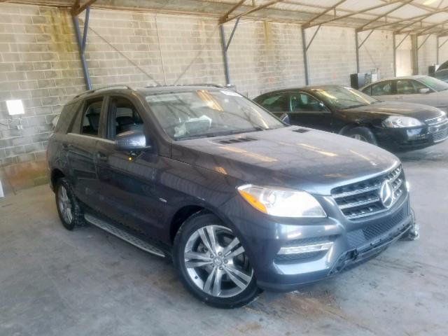 4JGDA5HB6CA027621 - 2012 MERCEDES-BENZ ML 350 4MA GRAY photo 1