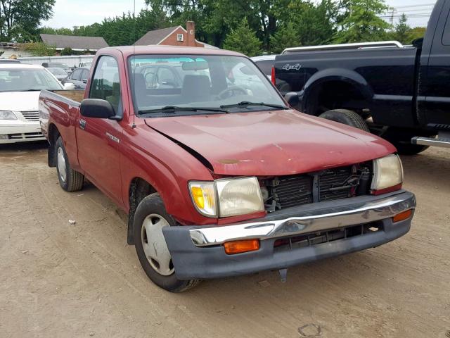 4TANL42N1WZ077523 - 1998 TOYOTA TACOMA BURGUNDY photo 1