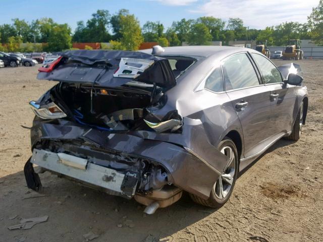 1HGCV1F58JA040427 - 2018 HONDA ACCORD EXL GRAY photo 4