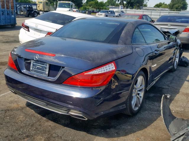 WDDJK7DA7FF036211 - 2015 MERCEDES-BENZ SL 550 BLUE photo 4