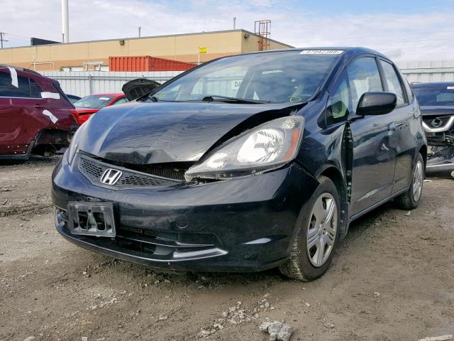 LUCGE8H59D3002599 - 2013 HONDA FIT LX BLACK photo 2