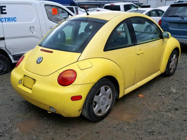 3VWDC21C71M405717 - 2001 VOLKSWAGEN NEW BEETLE ყვითელი ფოტო 4