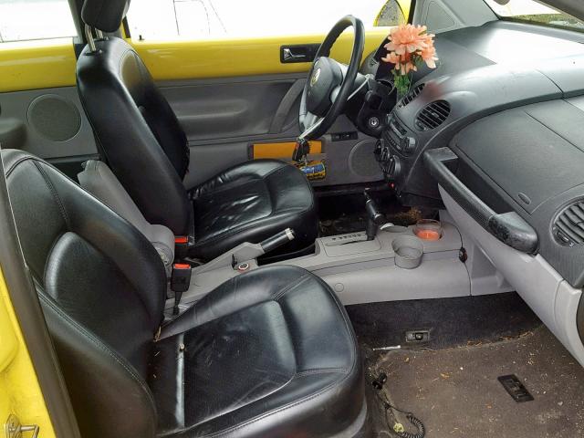 3VWDC21C71M405717 - 2001 VOLKSWAGEN NEW BEETLE ყვითელი ფოტო 5