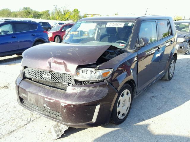 JTLZE4FE6A1104673 - 2010 TOYOTA SCION XB Бордовый фото 2