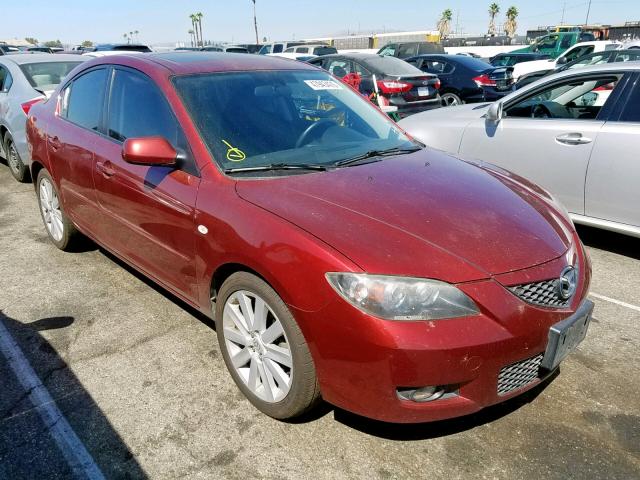 JM1BK32F381117938 - 2008 MAZDA 3 I RED photo 1