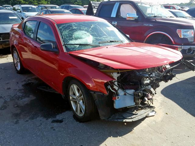 1C3CDZAG0DN587640 - 2013 DODGE AVENGER SE RED photo 1